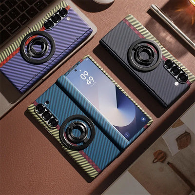 MagGrip Fold –Z Fold 7, 6, 5  Carbon Fiber Magnetic Hinge Case