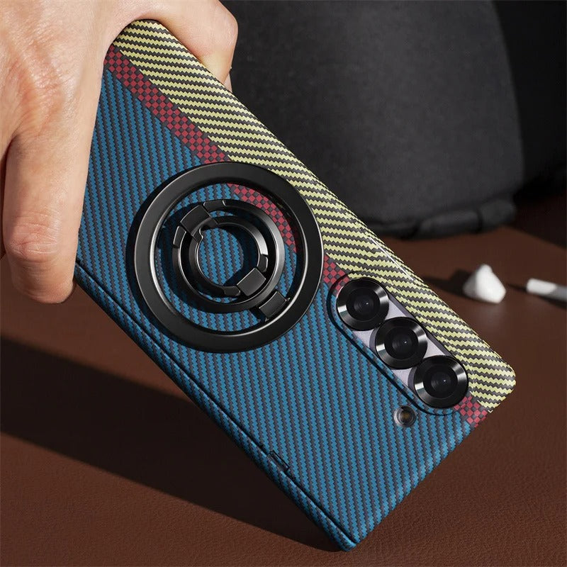 MagGrip Fold –Z Fold 7, 6, 5  Carbon Fiber Magnetic Hinge Case