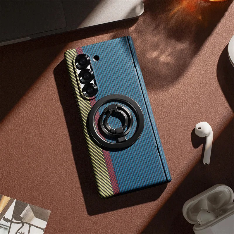 MagGrip Fold –Z Fold 7, 6, 5  Carbon Fiber Magnetic Hinge Case