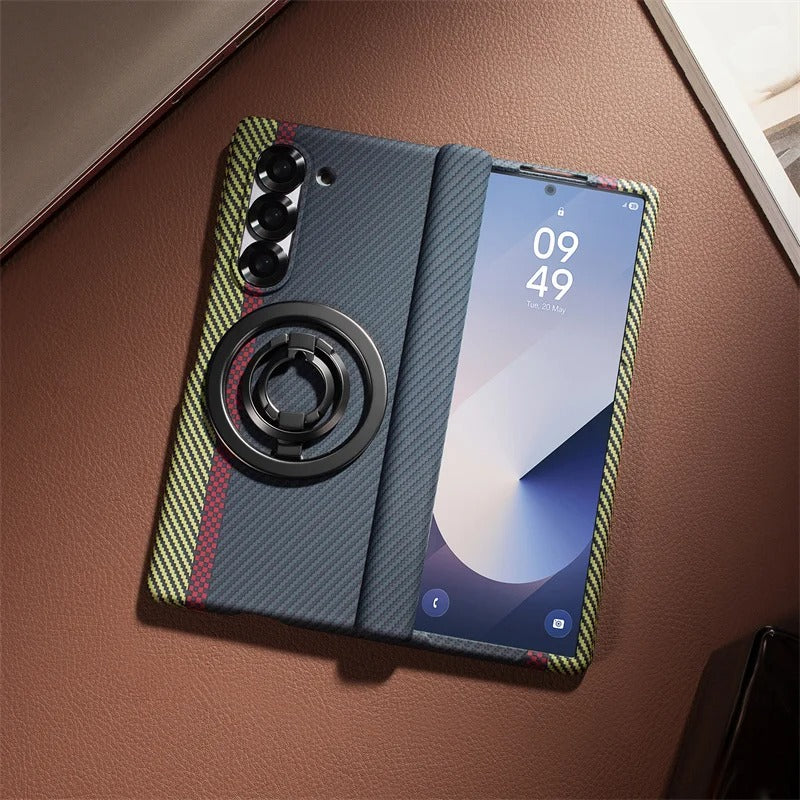 MagGrip Fold –Z Fold 7, 6, 5  Carbon Fiber Magnetic Hinge Case