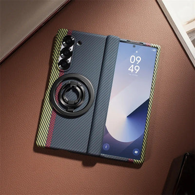 MagGrip Fold –Z Fold 7, 6, 5  Carbon Fiber Magnetic Hinge Case