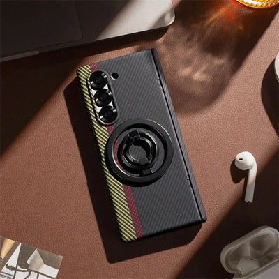 MagGrip Fold –Z Fold 7, 6, 5  Carbon Fiber Magnetic Hinge Case