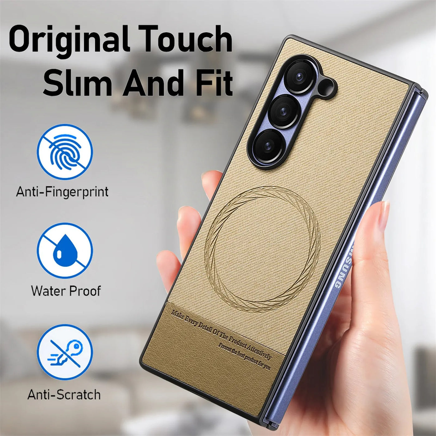 MagSplice Fold 7,6,5,4 Ultra-Slim Leather Magnetic Case