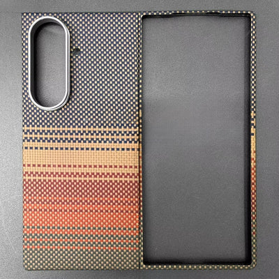 FeatherShield –  Z Fold 7, 6 Ultra-Slim Kevlar® Aramid Carbon MagSafe Case