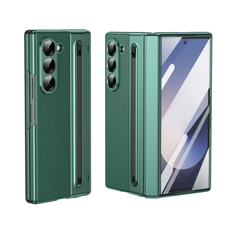 SlimPen Leather – Ultra-Slim Z Fold 7 S Pen Slot & Screen Protection Case