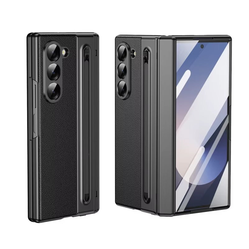 SlimPen Leather – Ultra-Slim Z Fold 7 S Pen Slot & Screen Protection Case
