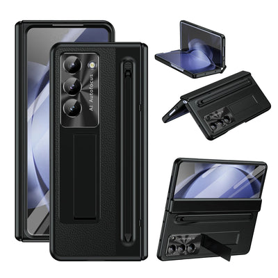 StarGlow Fold – Anti-Drop UV Gradient Case with Pen Slot
