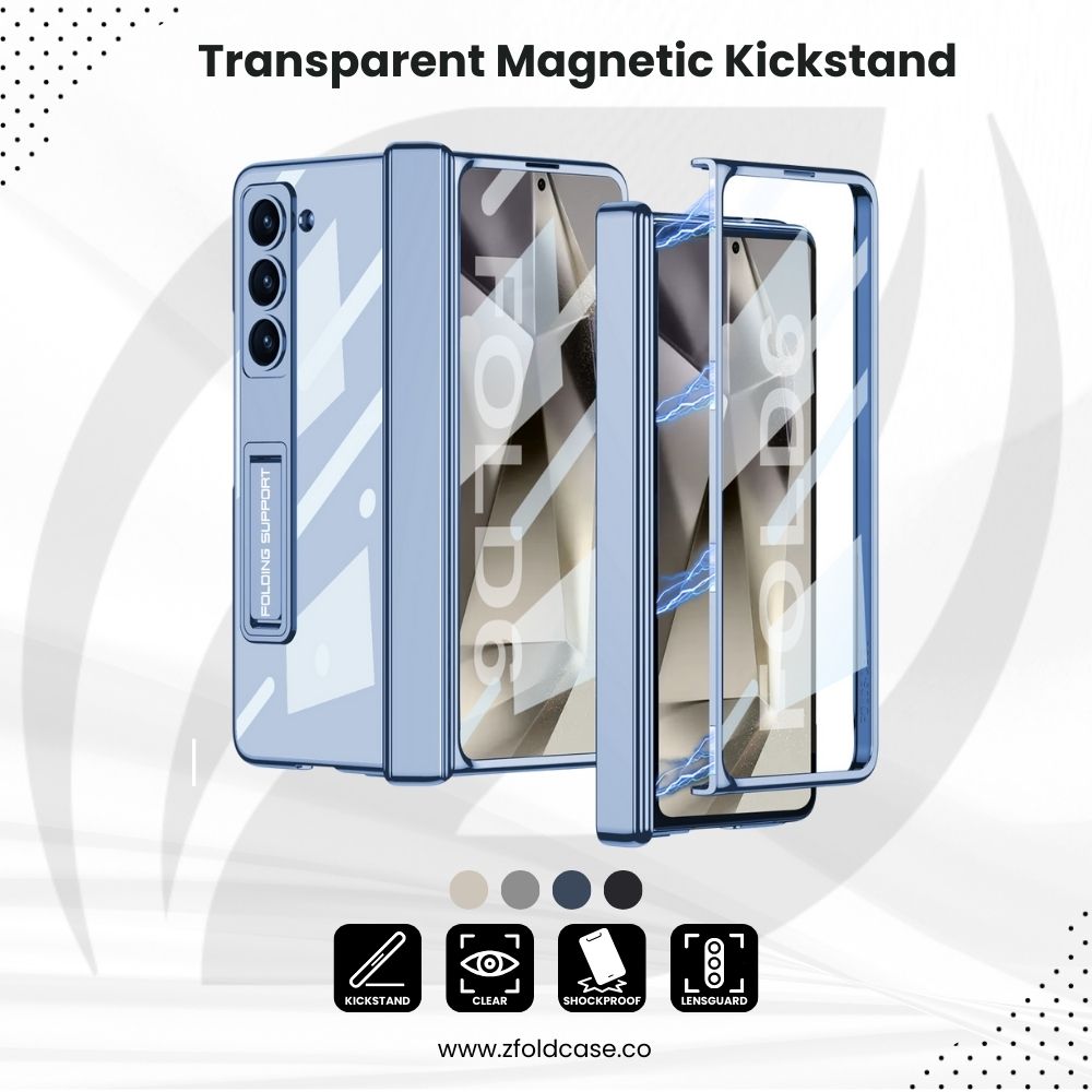 Transparent Magnetic Z Fold 6 Case