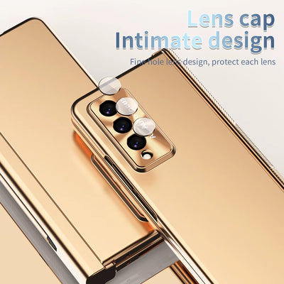 CrystalPen Fold – Transparent Magnetic Case with S Pen & Full Protection for Z Fold 6,5,4,3