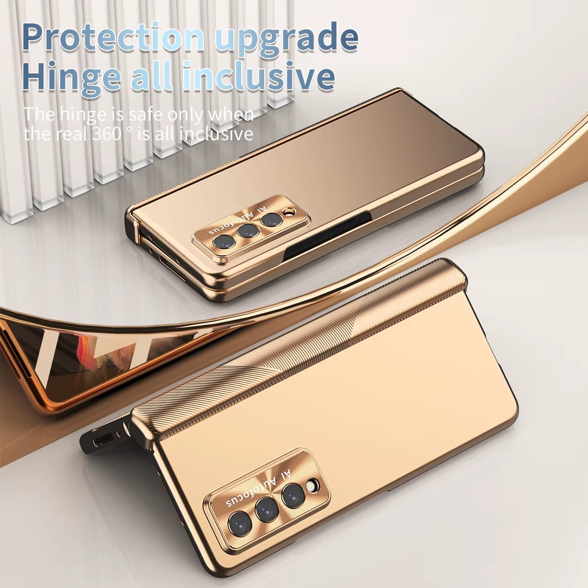 CrystalPen Fold – Transparent Magnetic Case with S Pen & Full Protection for Z Fold 6,5,4,3