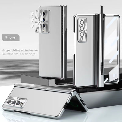 CrystalPen Fold – Transparent Magnetic Case with S Pen & Full Protection for Z Fold 6,5,4,3